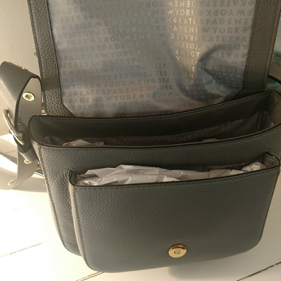 NWT Kate Spade Chantalle Grey Crossbody Bag - Picture 4 of 7